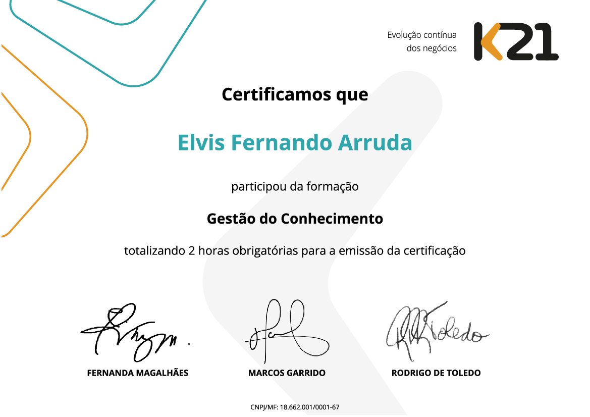 Certificado K21